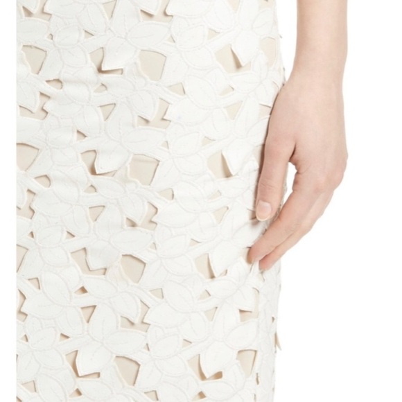 Alice + Olivia Ivory Cream Midi Dress - Picture 4 of 11